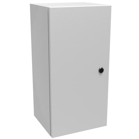 Hammond Slotted 1/4 Turn Latch Electrical Enclosures, 24 in H, 10 in D, 12 in W, NEMA 4, Steel EN4SD241210LG